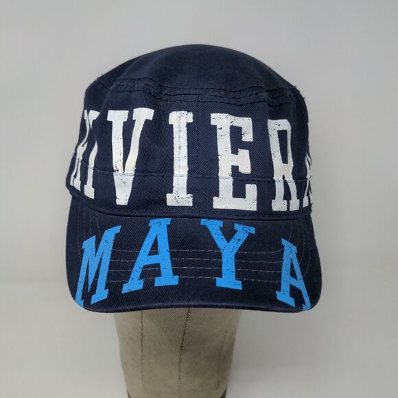 Riviera Maya Strapback Blue Adjustable Graphic Spell Out Logo - Picture 3 of 10